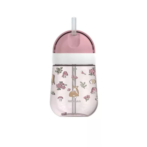 Little Dutch szívószálas pohár 300 ml - fairy garden