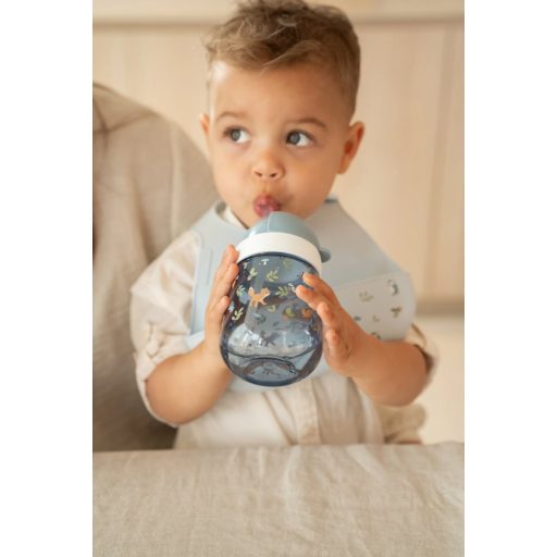 Little Dutch szívószálas pohár 300 ml - forest friends