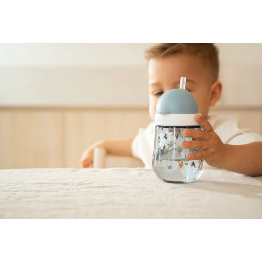 Little Dutch szívószálas pohár 300 ml - forest friends