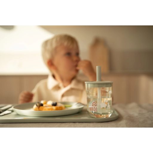 Little Dutch gyerek pohár szívószállal 250 ml - little farm