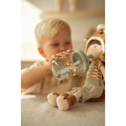 Little Dutch gyerek pohár szívószállal 250 ml - little farm
