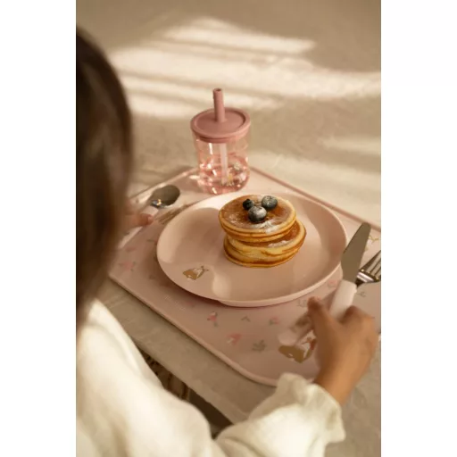 Little Dutch gyerek pohár szívószállal 250 ml - fairy garden