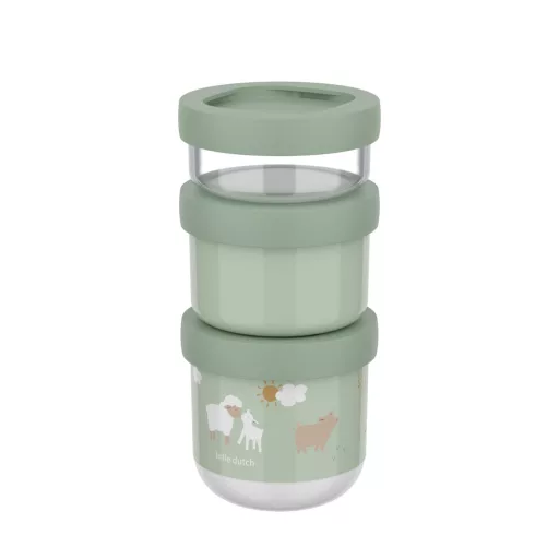 Little Dutch gyerek snack box készlet 3 db-os - little farm