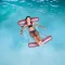 Swim Essentials felfújható úszó függőágy - Rose Gold Leopard