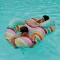Swim Essentials dupla úszógumi 190 cm - Striped Rainbow Dubble