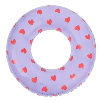   Swim Essentials gyerek úszógumi 90 cm - Lila Heart Transparent