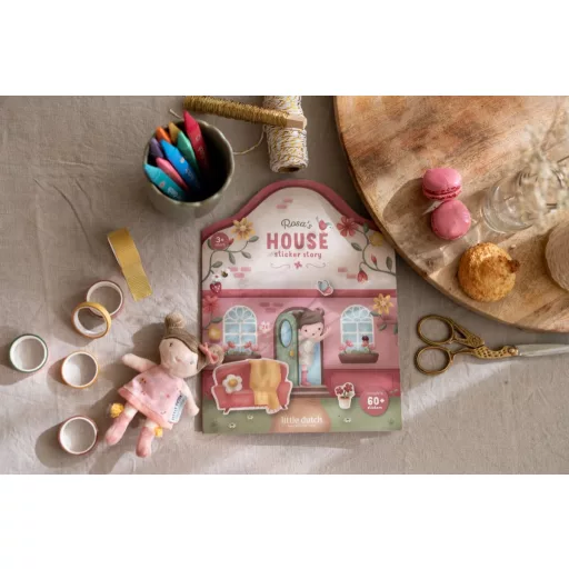 Little Dutch újrafelhasználható matricás füzet Rosa és barátai