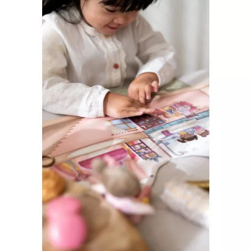 Little Dutch újrafelhasználható matricás füzet Rosa és barátai