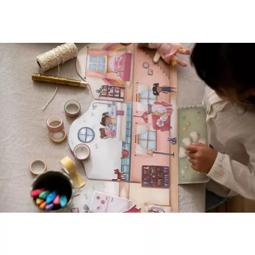 Little Dutch újrafelhasználható matricás füzet Rosa és barátai