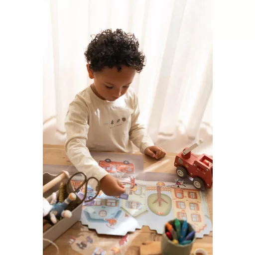 Little Dutch újrafelhasználható matricás füzet Jim és barátai