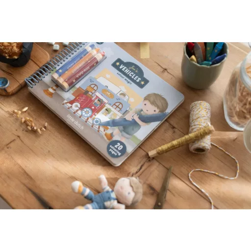 Little Dutch varázsfüzet színesceruzával Jim és barátai