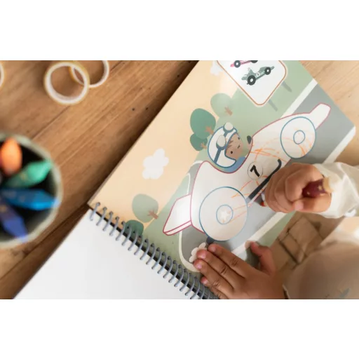 Little Dutch varázsfüzet színesceruzával Jim és barátai