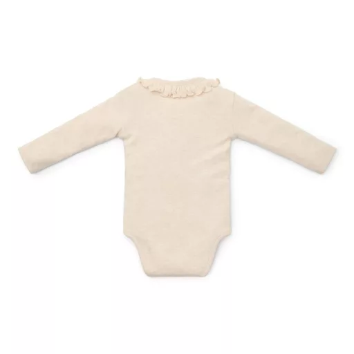 Little Dutch hosszú ujjú body Sand Melange - 68