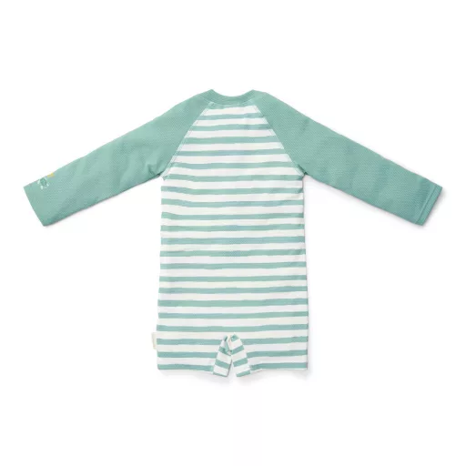 Little Dutch hosszú ujjú úszóoverál Stripes Surf Blue - 86/92