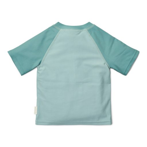 Little Dutch rövid ujjú úszó póló Seashells Surf Blue - 74/80