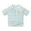 Little Dutch rövid ujjú úszó póló Stripes Surf Blue - 74/80