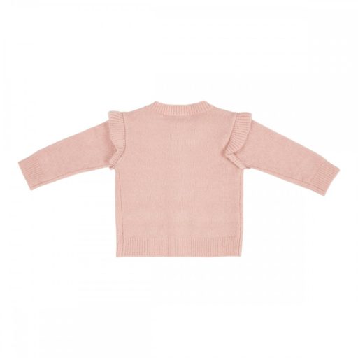 Little Dutch kötött kardigán kis virágok soft pink 62