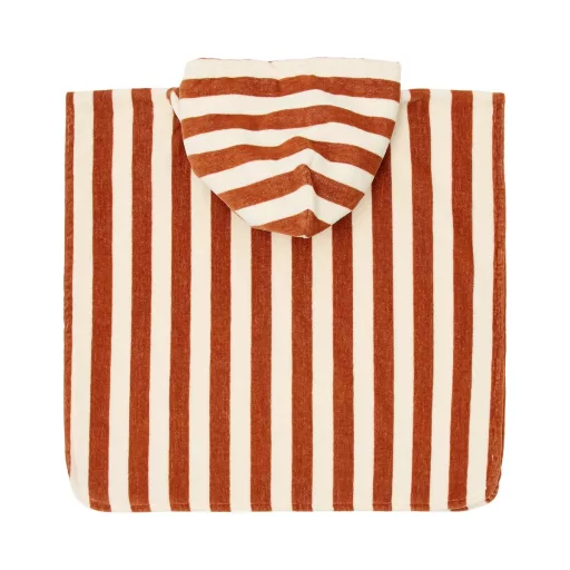 Little Dutch fürdőponcsó Ocean World Brown Stripe - One size 
