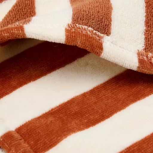 Little Dutch fürdőponcsó Ocean World Brown Stripe - One size 