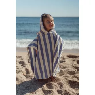 Little Dutch fürdőponcsó Dreamy Purple Stripe - One size 