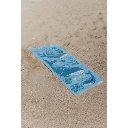 Little Dutch strandtörölköző Ocean World Blue - 60cm X 120cm