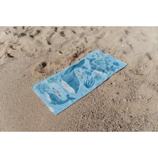 Little Dutch strandtörölköző Ocean World Blue - 60cm X 120cm