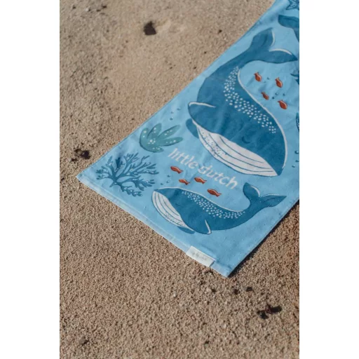 Little Dutch strandtörölköző Ocean World Blue - 60cm X 120cm