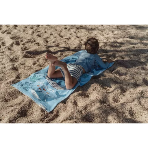 Little Dutch strandtörölköző Ocean World Blue - 60cm X 120cm