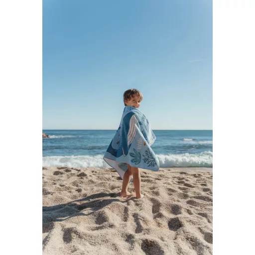 Little Dutch strandtörölköző Ocean World Blue - 60cm X 120cm