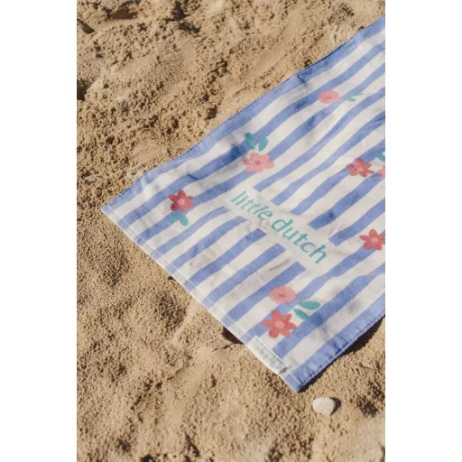 Little Dutch strandtörölköző Dreamy Purple Stripe - 60cm X 120cm