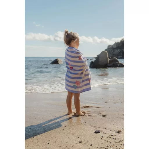 Little Dutch strandtörölköző Dreamy Purple Stripe - 60cm X 120cm