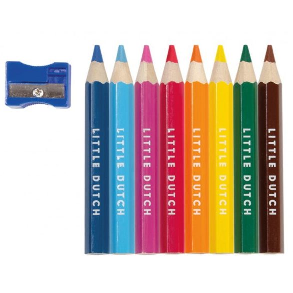 Little Dutch színes ceruza készlet (8 db) hegyezővel