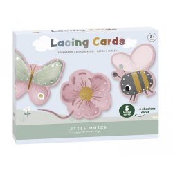 Little Dutch fűzhető kártyák - virágok&pillangók