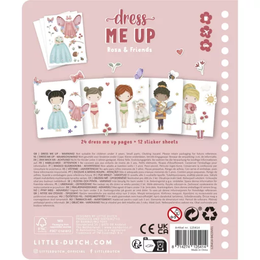 Little Dutch öltöztess matricás füzet - Rosa és barátai