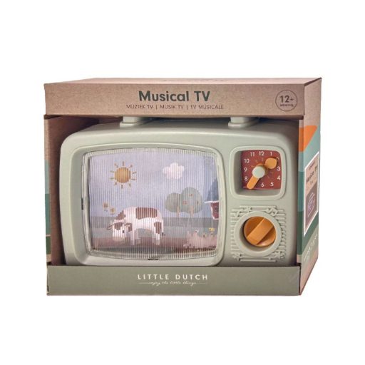 Little Dutch zenélő TV - Little Farm