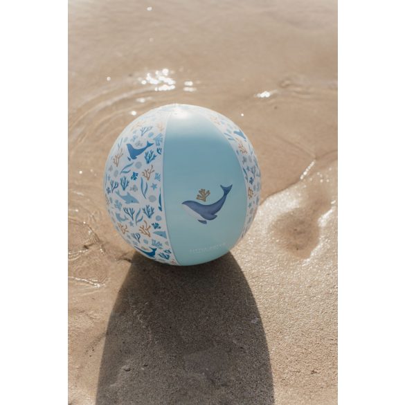 Little Dutch felfújható strandlabda Ocean Dreams kék 35 cm