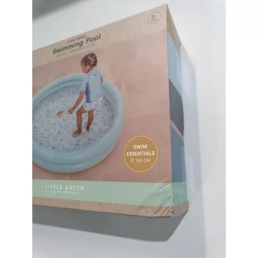 Little Dutch felfújható medence Ocean Dreams kék 150 cm CSOMAGOLÁSSÉRÜLT