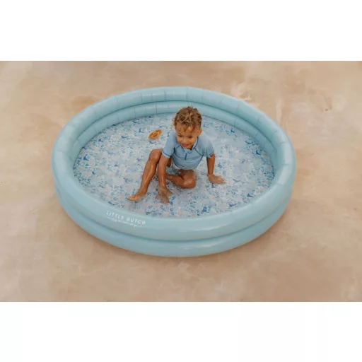 Little Dutch felfújható medence Ocean Dreams kék 150 cm CSOMAGOLÁSSÉRÜLT