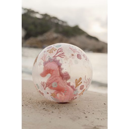 Little Dutch felfújható 3D strandlabda Ocean Dreams pink