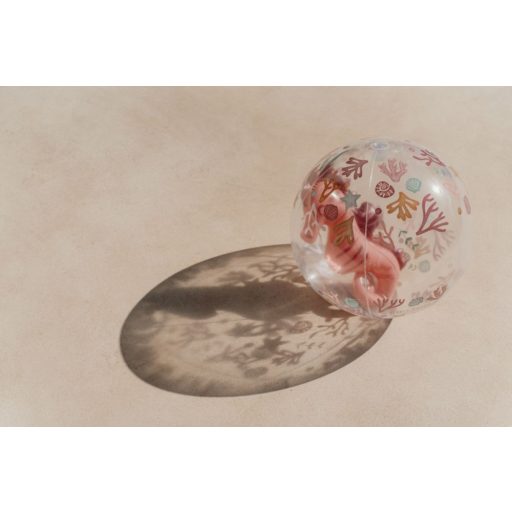 Little Dutch felfújható 3D strandlabda Ocean Dreams pink