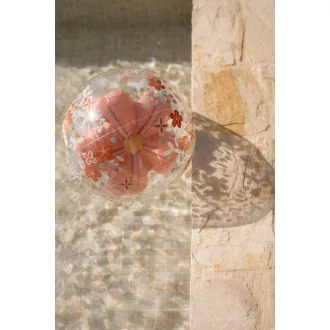 Little Dutch felfújható 3D strandlabda - Pink Flowers