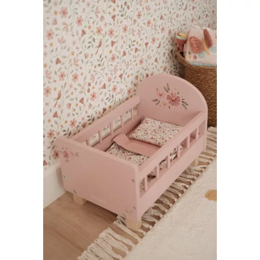 Little Dutch játék babaágy ágyneművel - Fairy Garden CSOMAGOLÁSSÉRÜLT