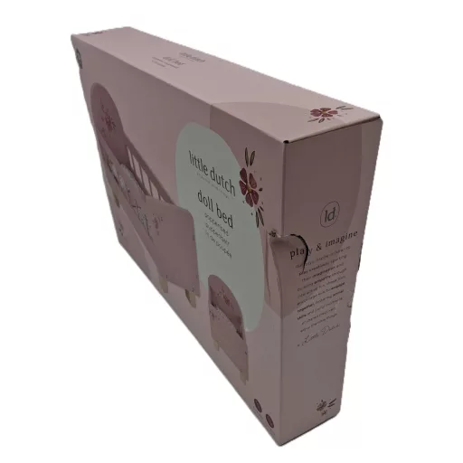 Little Dutch játék babaágy ágyneművel - Fairy Garden CSOMAGOLÁSSÉRÜLT