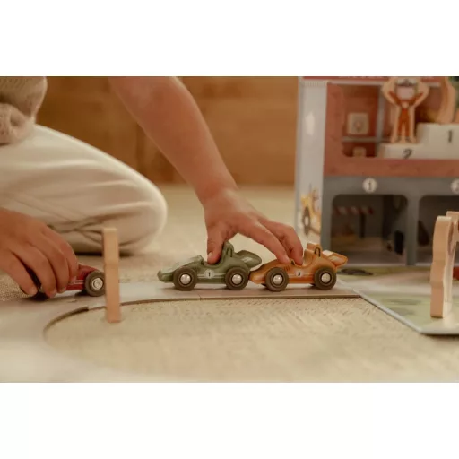 Little Dutch játékkoffer versenypálya CSOMAGOLÁSSÉRÜLT