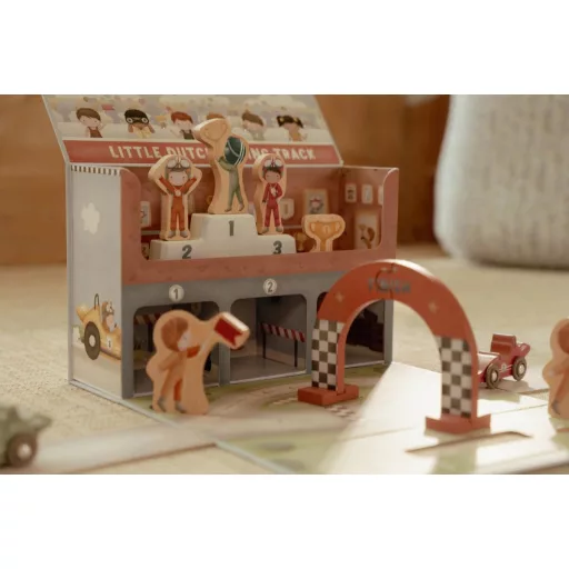 Little Dutch játékkoffer versenypálya CSOMAGOLÁSSÉRÜLT