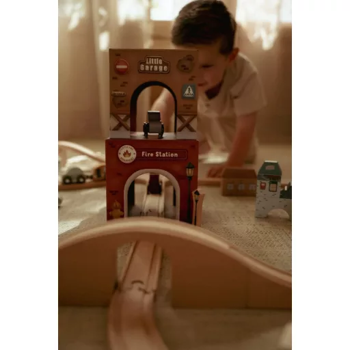 Little Dutch toronyépítő 6 db autóval CSOMAGOLÁSSÉRÜLT