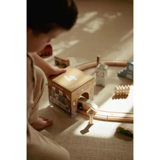 Little Dutch toronyépítő 6 db autóval CSOMAGOLÁSSÉRÜLT