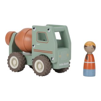 Little Dutch betonkeverő autó figurával