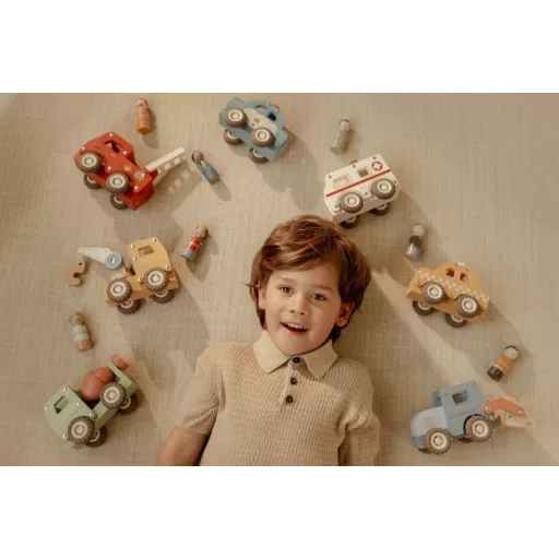 Little Dutch kotrógép figurával CSOMAGOLÁSSÉRÜLT