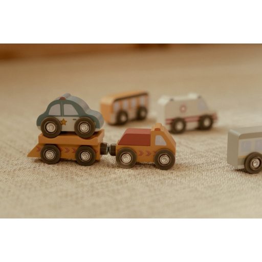 Little Dutch kisautó készlet - vasúti sínpályához